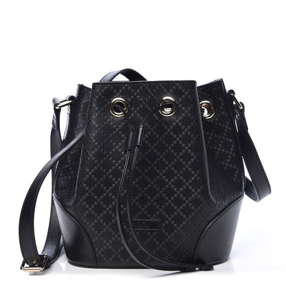 Gucci Bright Diamante Small Bucket Bag Black 1 of 11
