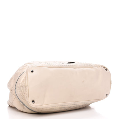 Chanel Lambskin Stitched Expandable Tote White 4 of 16