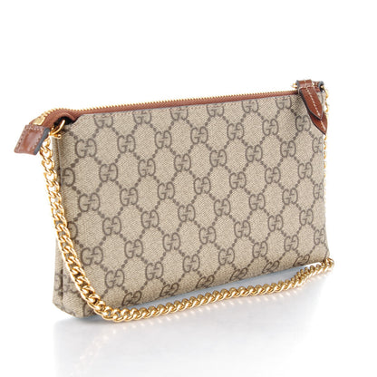 Gucci GG Supreme Monogram Wrist Wallet Brown 3 of 7