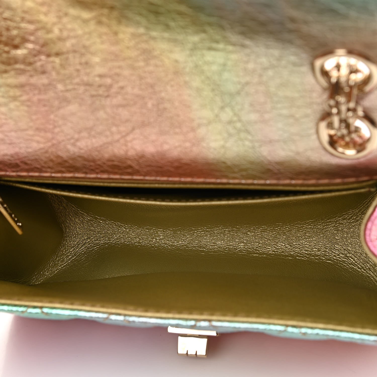 Chanel Metallic Goatskin Quilted Mini 2.55 Reissue Flap Multicolor 5 of 11