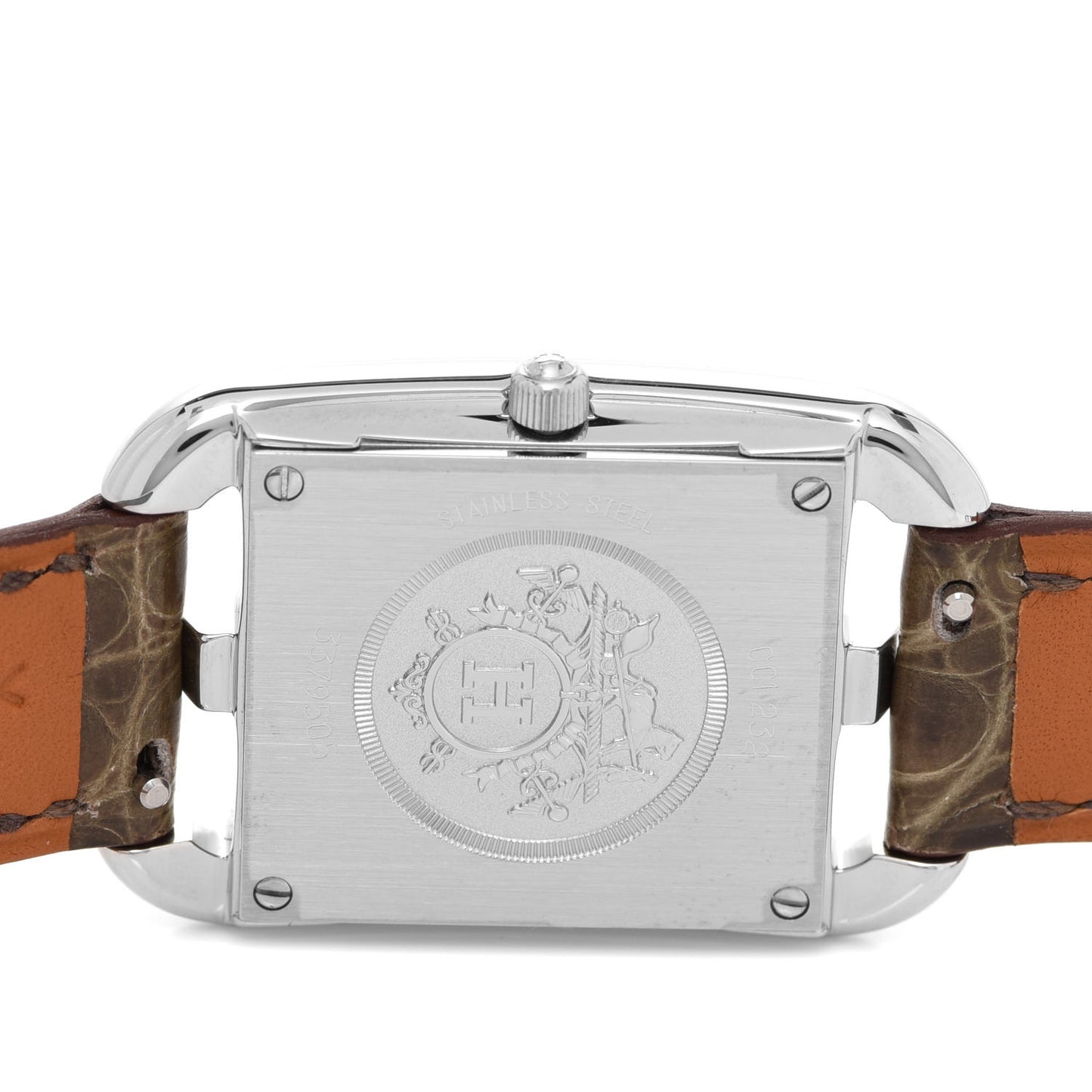 Stainless Steel Alligator Diamond Bezel Mother of Pearl 23mm Cape Cod Quartz Watch Gris Elephant