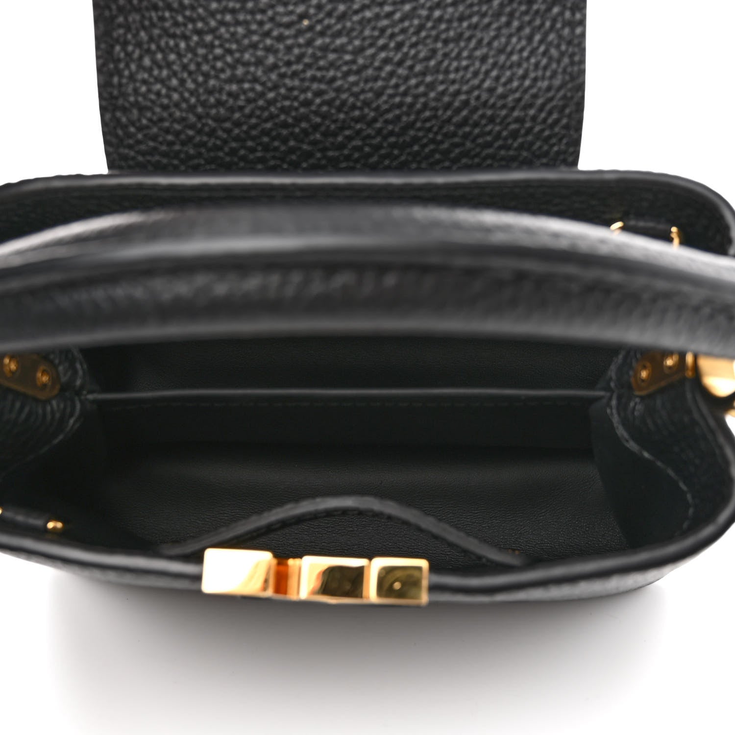 Louis Vuitton Taurillon Mini Capucines Black 5 of 10