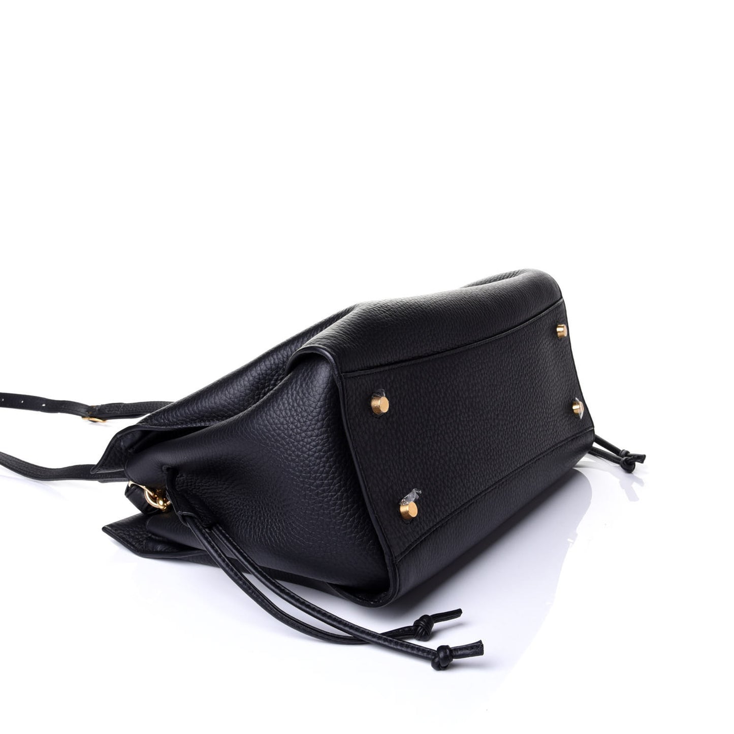 Heavy Grain Iris Tote Midnight Black