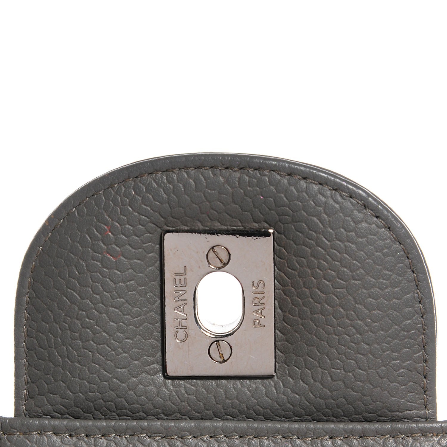 Chanel Caviar Quilted Jumbo Single Flap Grey 8 of 8