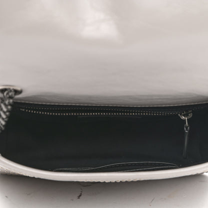 Saint Laurent Crinkled Calfskin Matelasse Monogram Niki Chain Wallet Granite 5 of 10