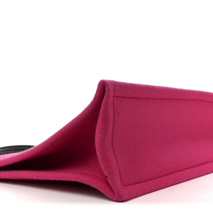 Saint Laurent Wool Rive Gauche Tote Fuchsia 9 of 13