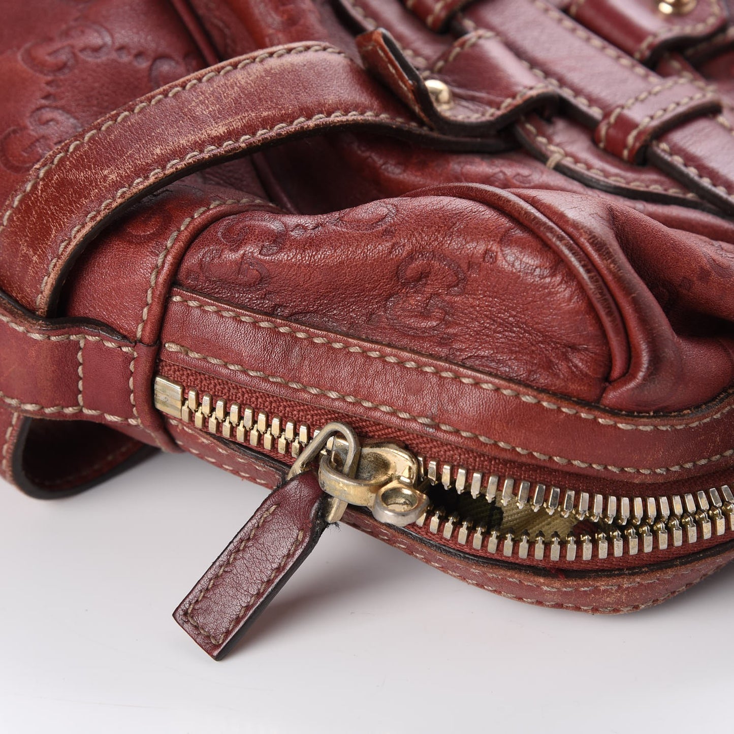 Guccissima 85th Anniversary Boston Rusty Red