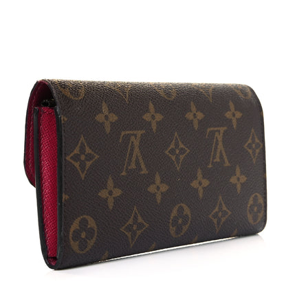 Louis Vuitton Monogram Emilie Wallet Fuchsia 3 of 9
