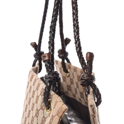 Gucci Monogram Woven Shoulder Bag Brown 18 of 18