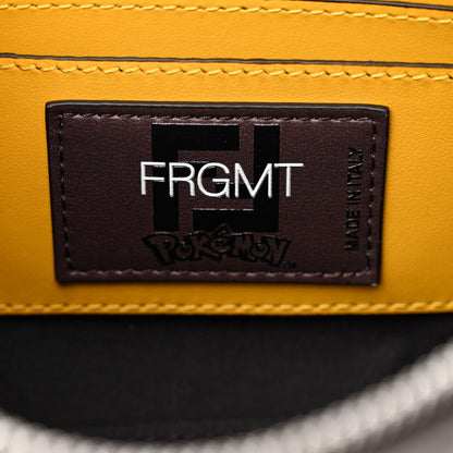 Fendi X FRGMT X POKEMON Glazed Fabric FF Pokemon Print Baguette Pouch Tobacco Moro Giallo 6 of 11