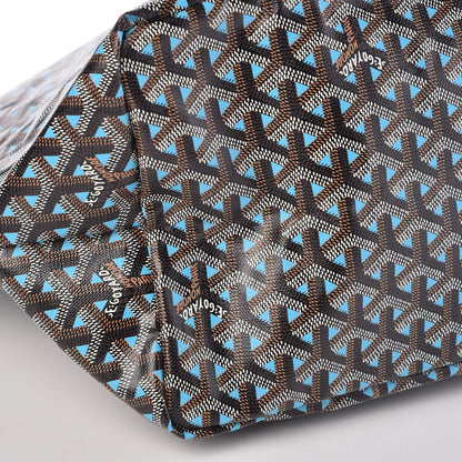 Goyard Goyardine Saint Louis Claire Voie GM Black Blue 10 of 11