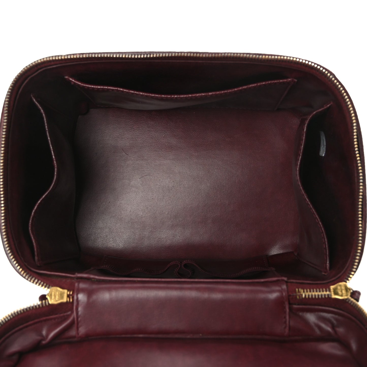 Caviar Vanity Cosmetic Case Burgundy