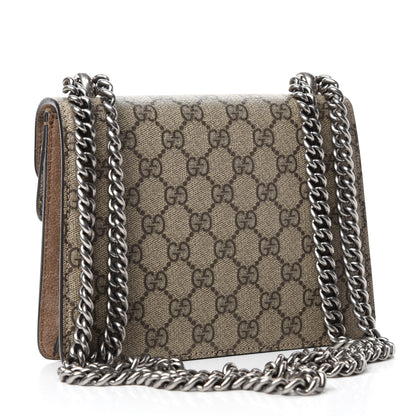 Gucci GG Supreme Monogram Mini Dionysus Shoulder Bag Taupe 4 of 11
