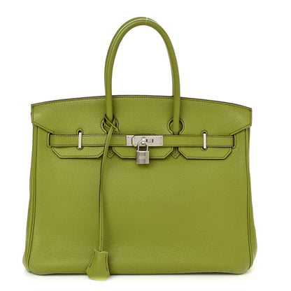 Hermes Togo Birkin 35 Vert Anis 1 of 24