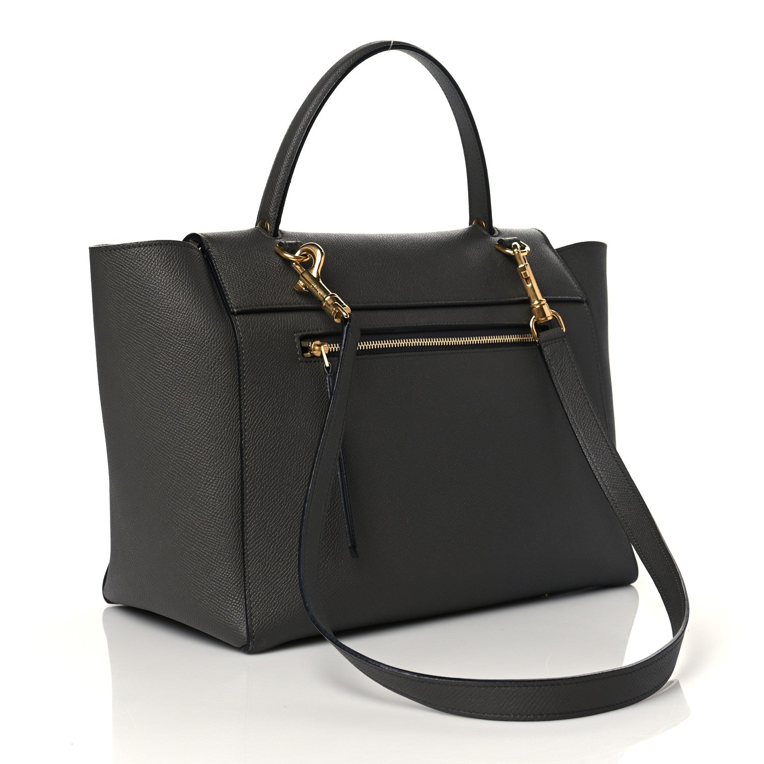 Celine Grained Calfskin Mini Belt Bag Grey 3 of 10