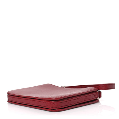 Burberry Grainy Goatskin Triple Zip Crossbody Bag Crimson 8 of 8