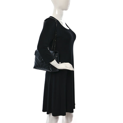 Saint Laurent Calfskin Y Quilted Monogram Monochrome Small Loulou Chain Satchel Black 3 of 12