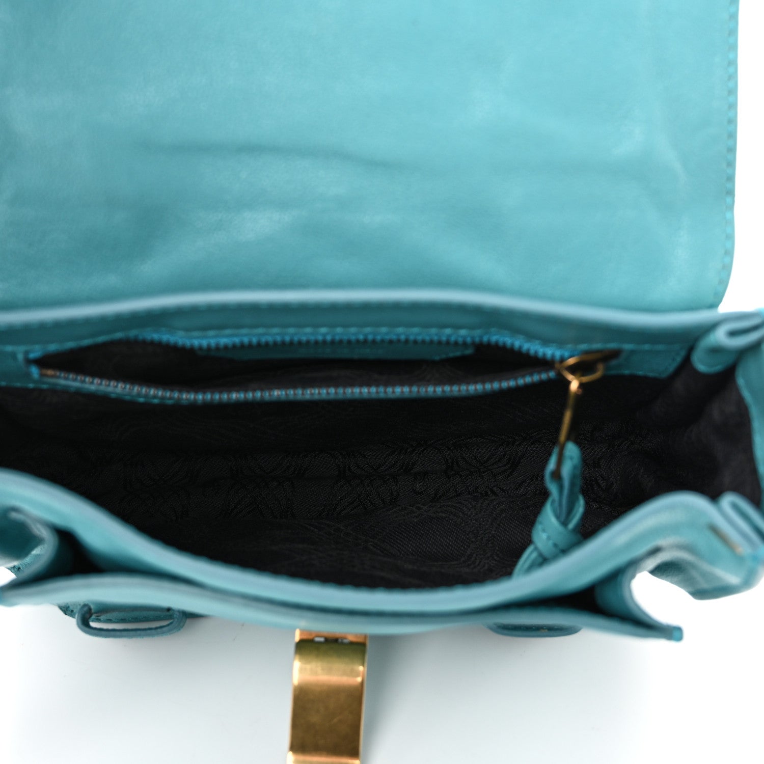 Proenza Schouler Lambskin PS1 Mini Pouch Messenger Bag Lagoon 5 of 9