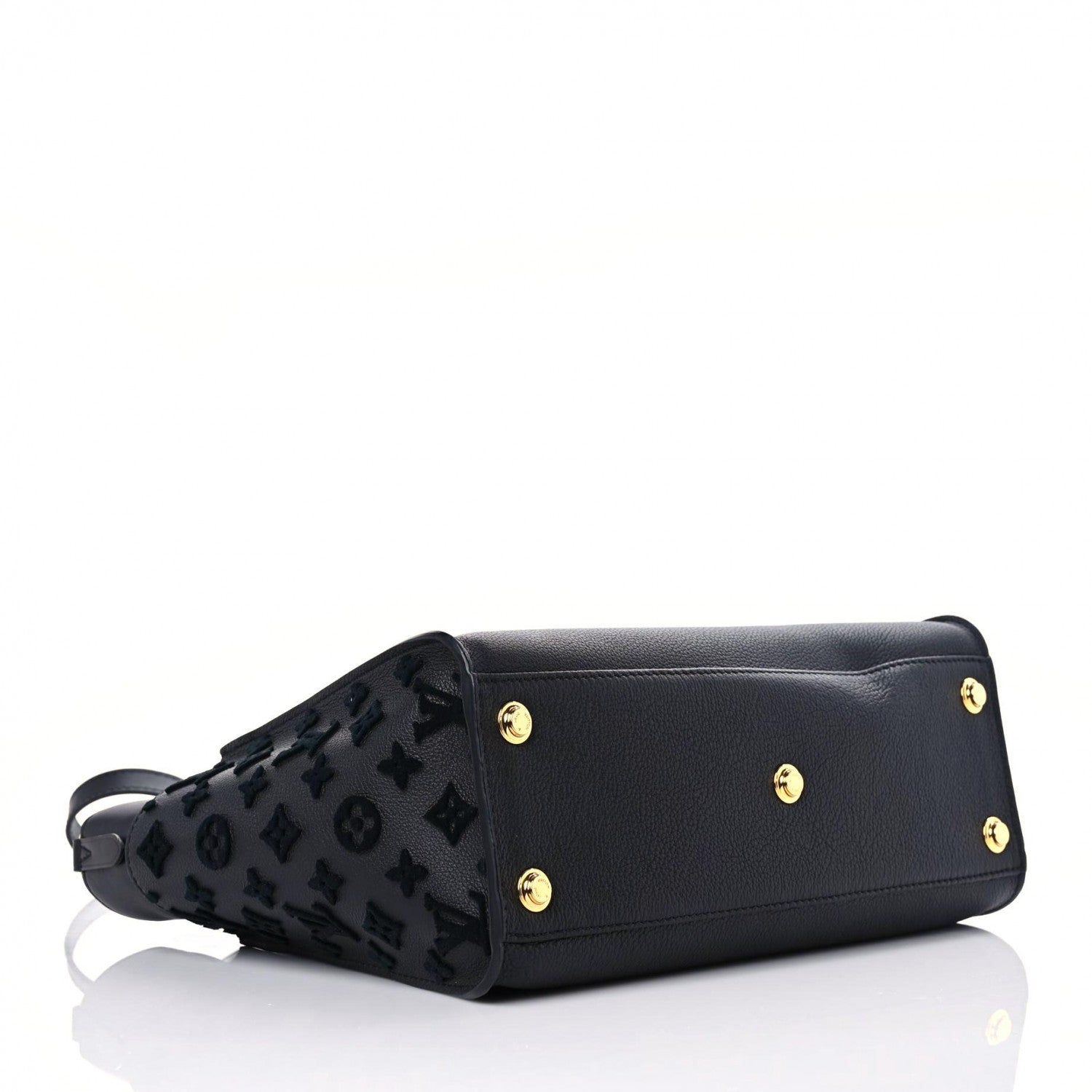 Louis Vuitton Calfskin Monogram Tufting On My Side Black 4 of 13