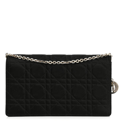 Christian Dior Satin Cannage Lady Dior Clutch Black 1 of 11