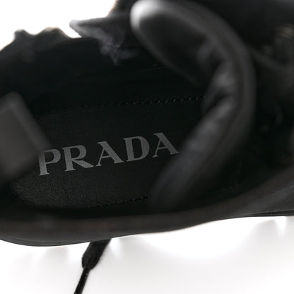 Prada Nylon Gabardine Captoe 30mm Combat Boots 37 Black 6 of 7