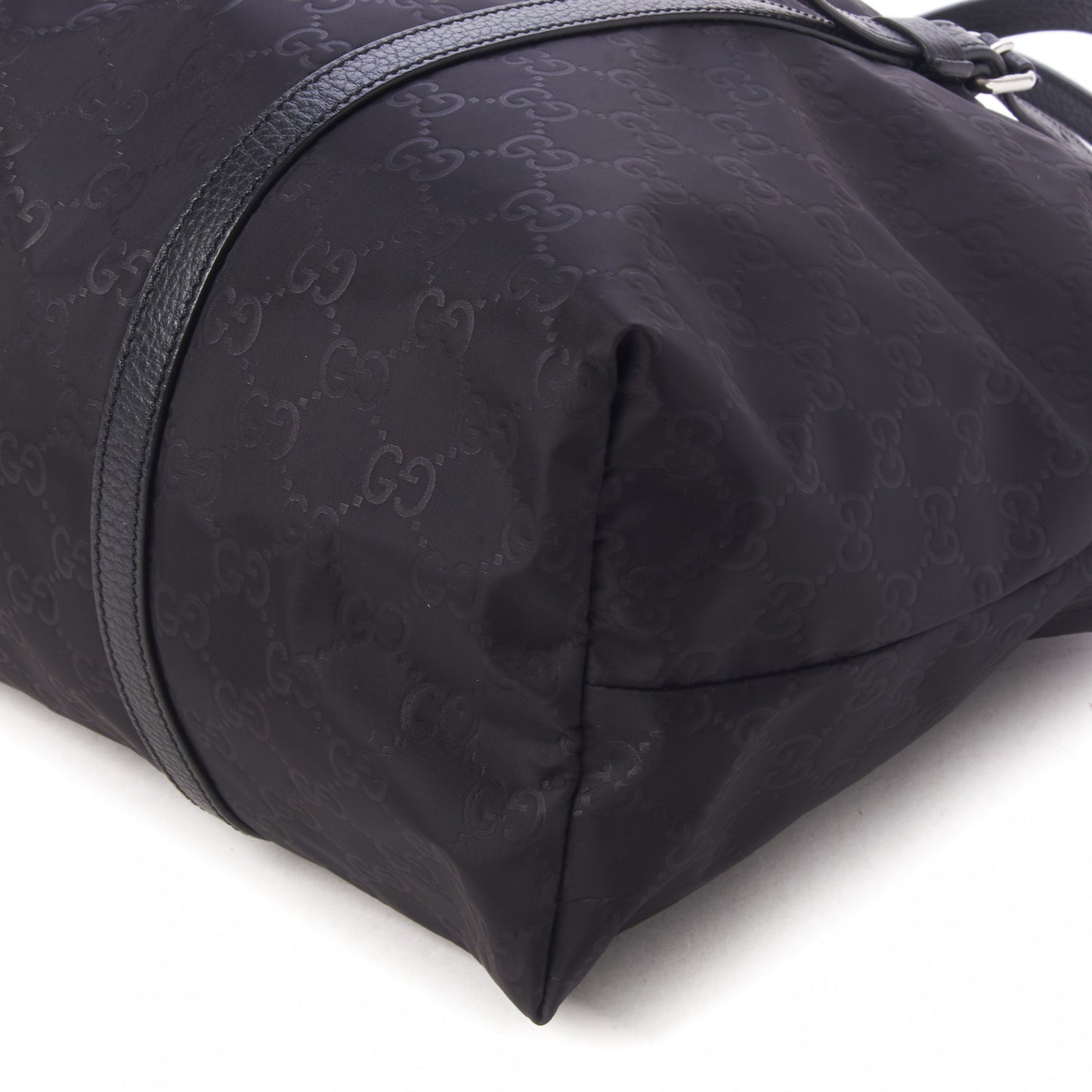 Nylon Monogram Tote Black