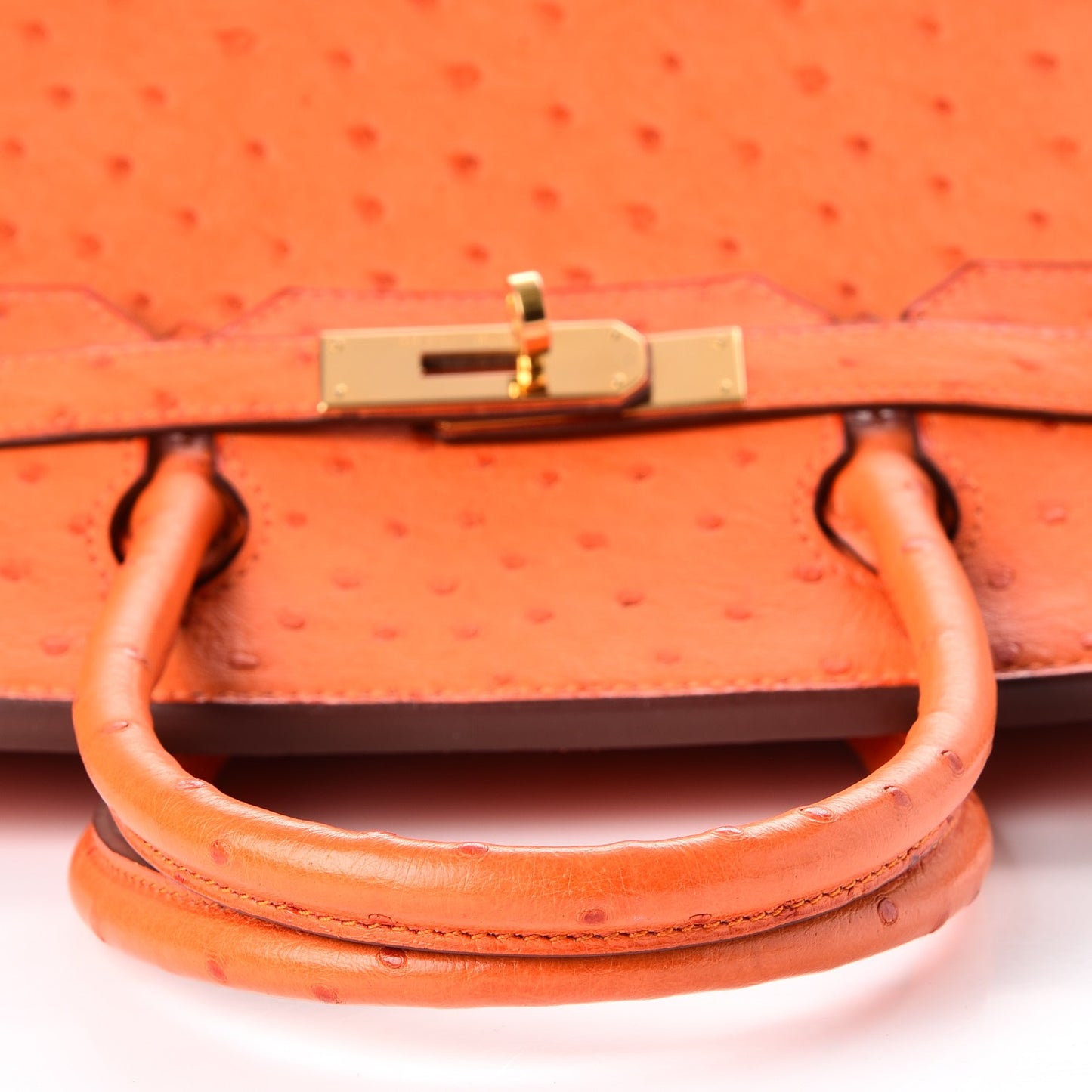 Ostrich Birkin 30 Orange
