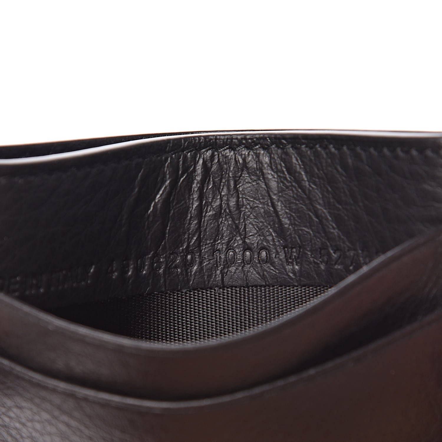 Balenciaga Smooth Calfskin Logo Everyday Multi Card Case Black 6 of 7