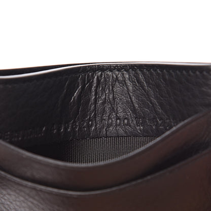 Balenciaga Smooth Calfskin Logo Everyday Multi Card Case Black 6 of 7