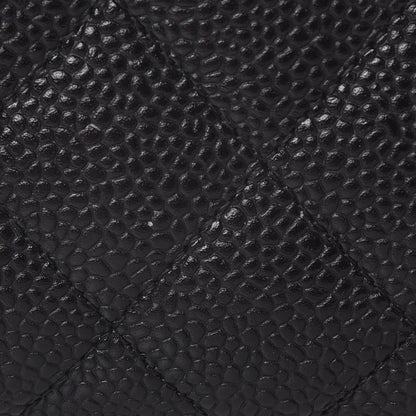 Chanel Caviar Quilted Zipped Pocket Wallet Black 8 of 20