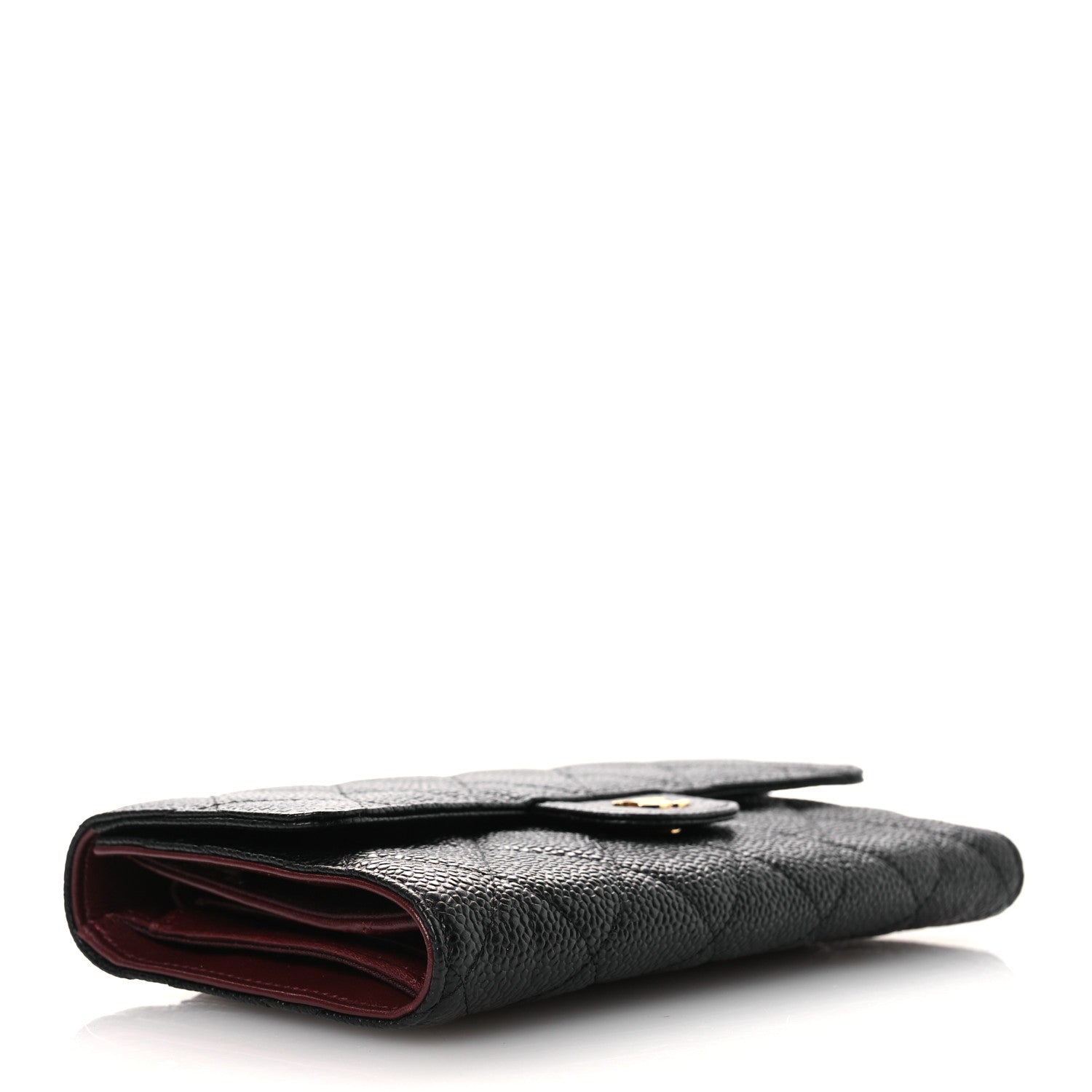 Chanel Caviar Quilted Large Flap Wallet Black 4 of 8