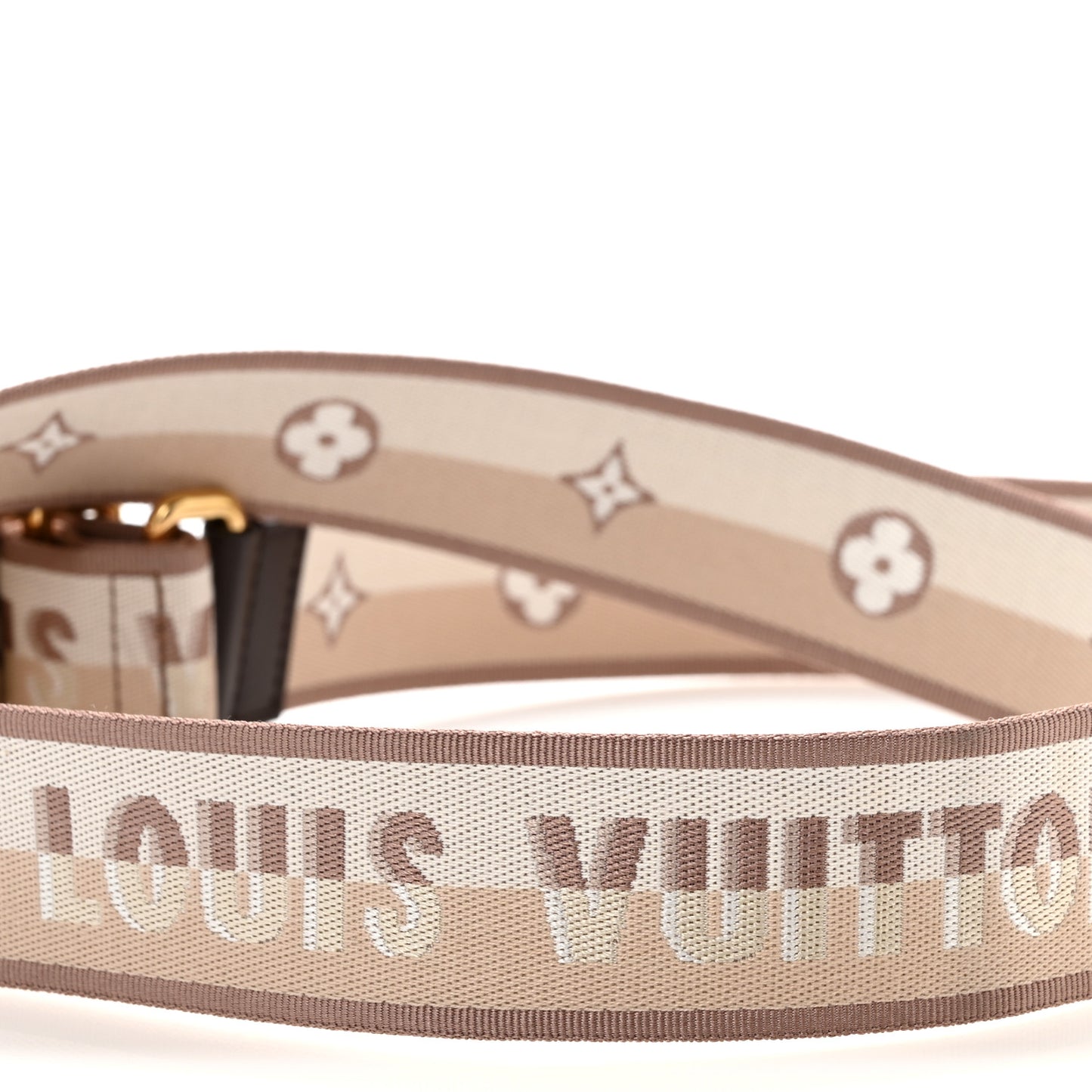Jacquard Speedy Bandouliere 20 Shoulder Strap Beige Brown