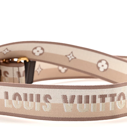 Louis Vuitton Jacquard Speedy Bandouliere 20 Shoulder Strap Beige Brown 4 of 5