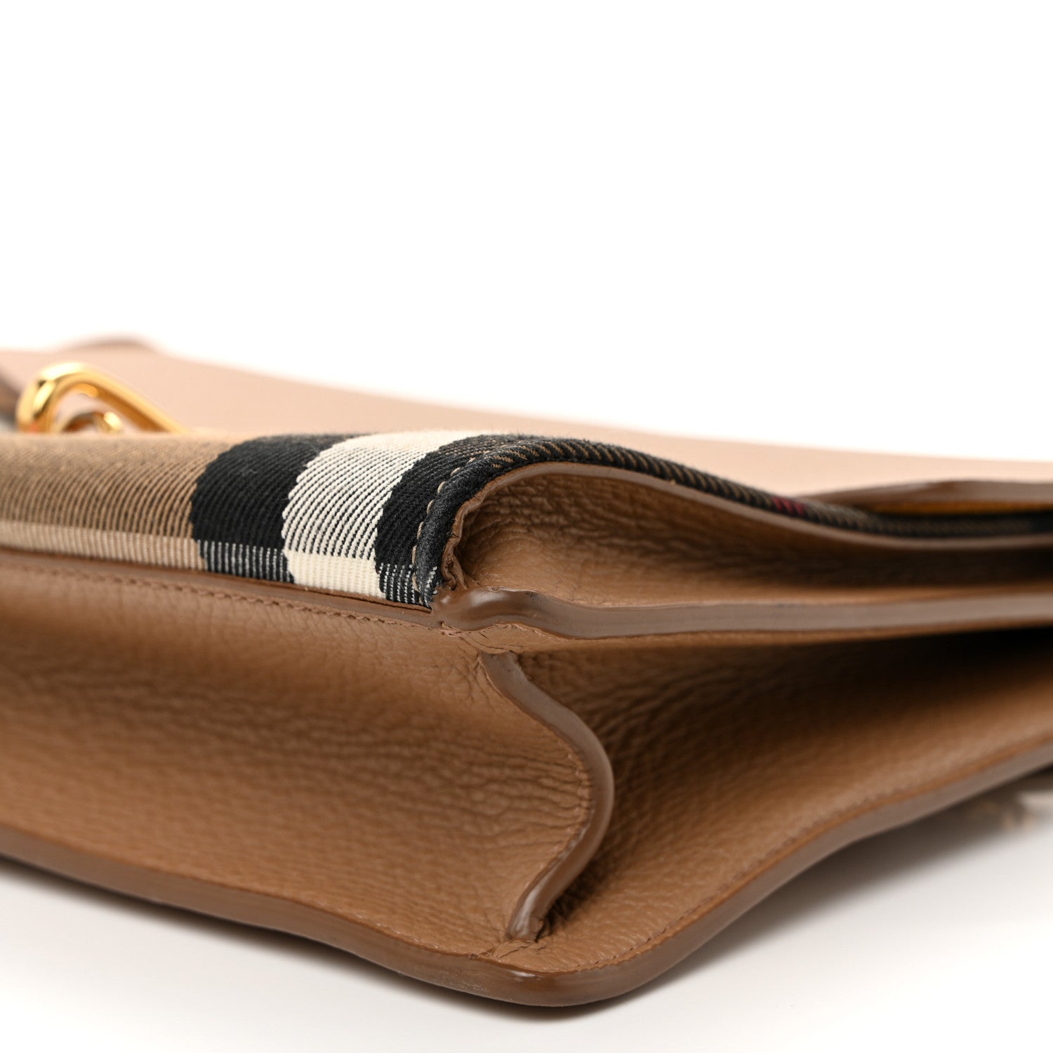 Burberry Derby Calfskin House Check Small Macken Crossbody Bag