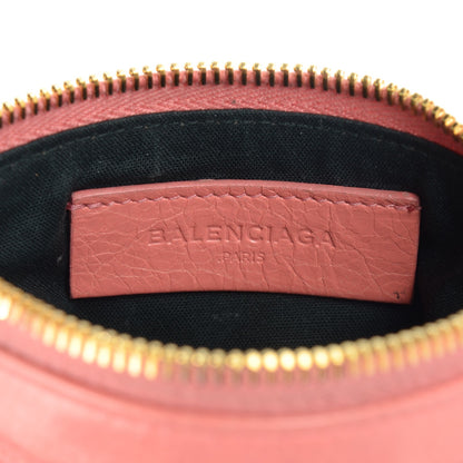 Balenciaga Agneau Giant 12 Gold Hardware M Porte-Monnaie Coin Purse Rose Azalee 7 of 9