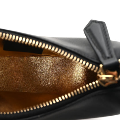 Fendi Vitello Grace Matte Nano Fendigraphy Hobo Charm Black 5 of 11