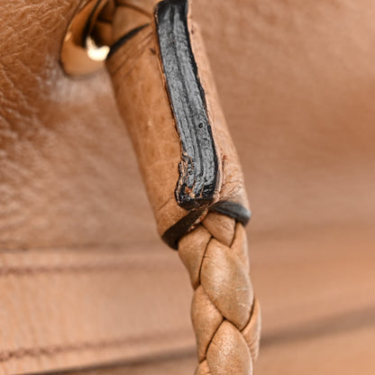 Gucci Calfskin Large Gifford Braided Handle Tote Camel 12 of 16