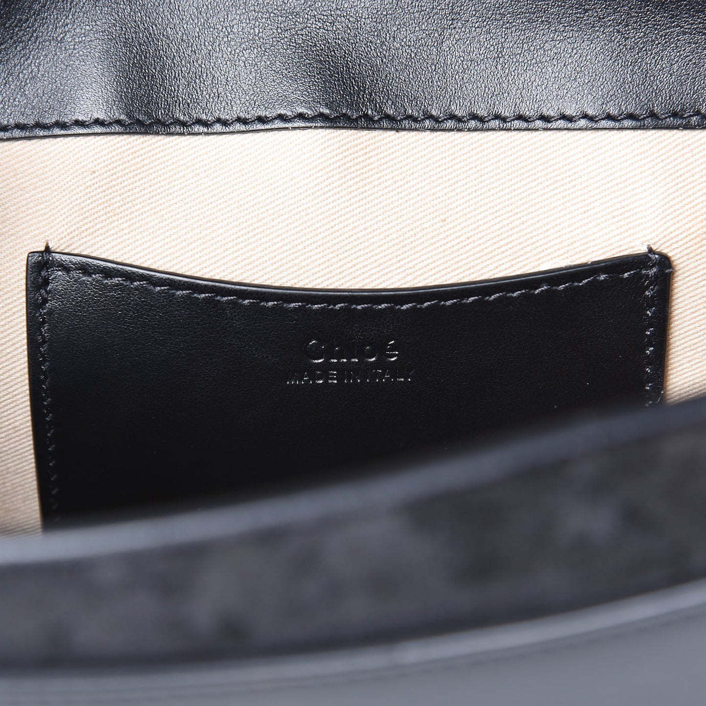 Calfskin Suede Large Tess Bag Black