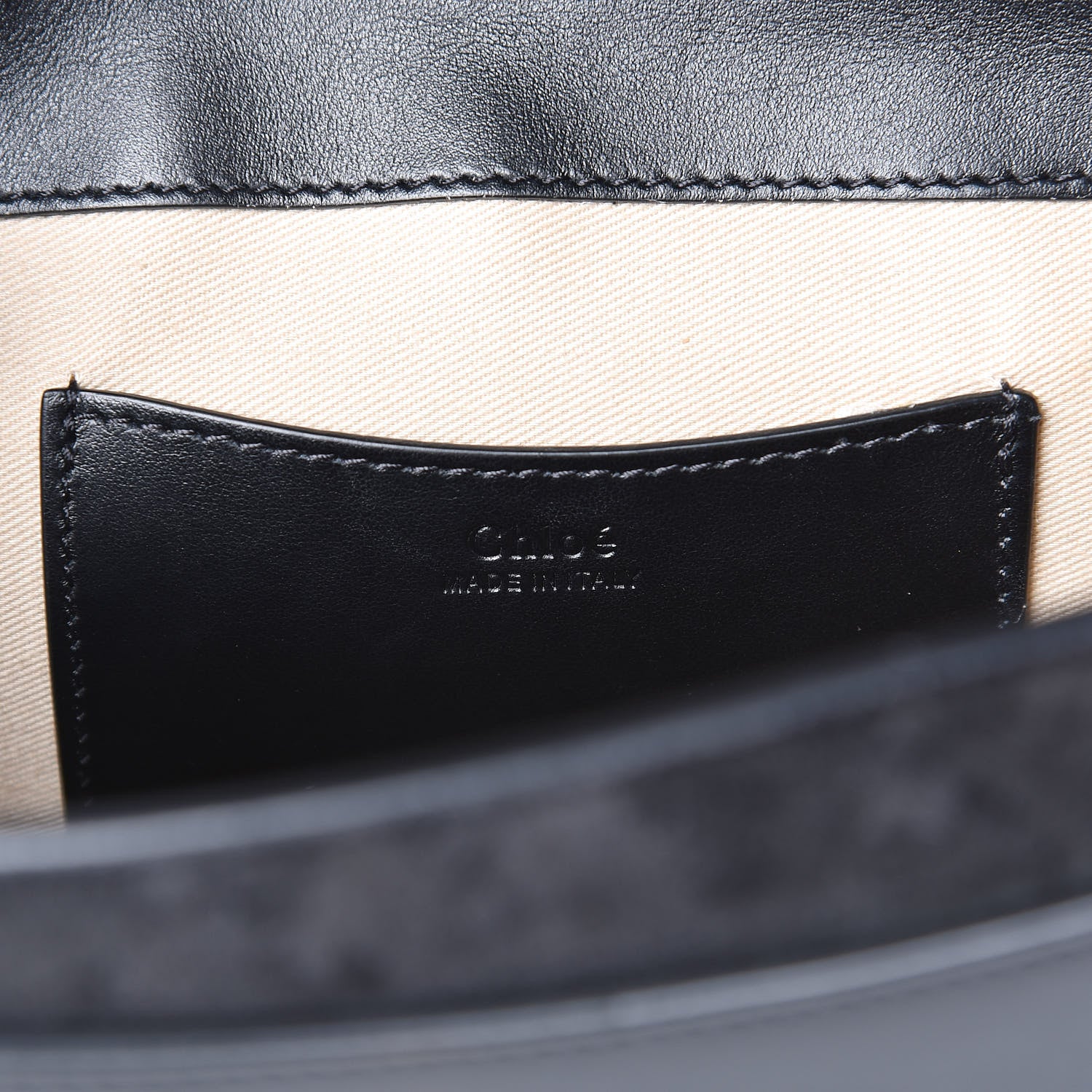 Chloe Calfskin Suede Large Tess Bag Black 6 of 9