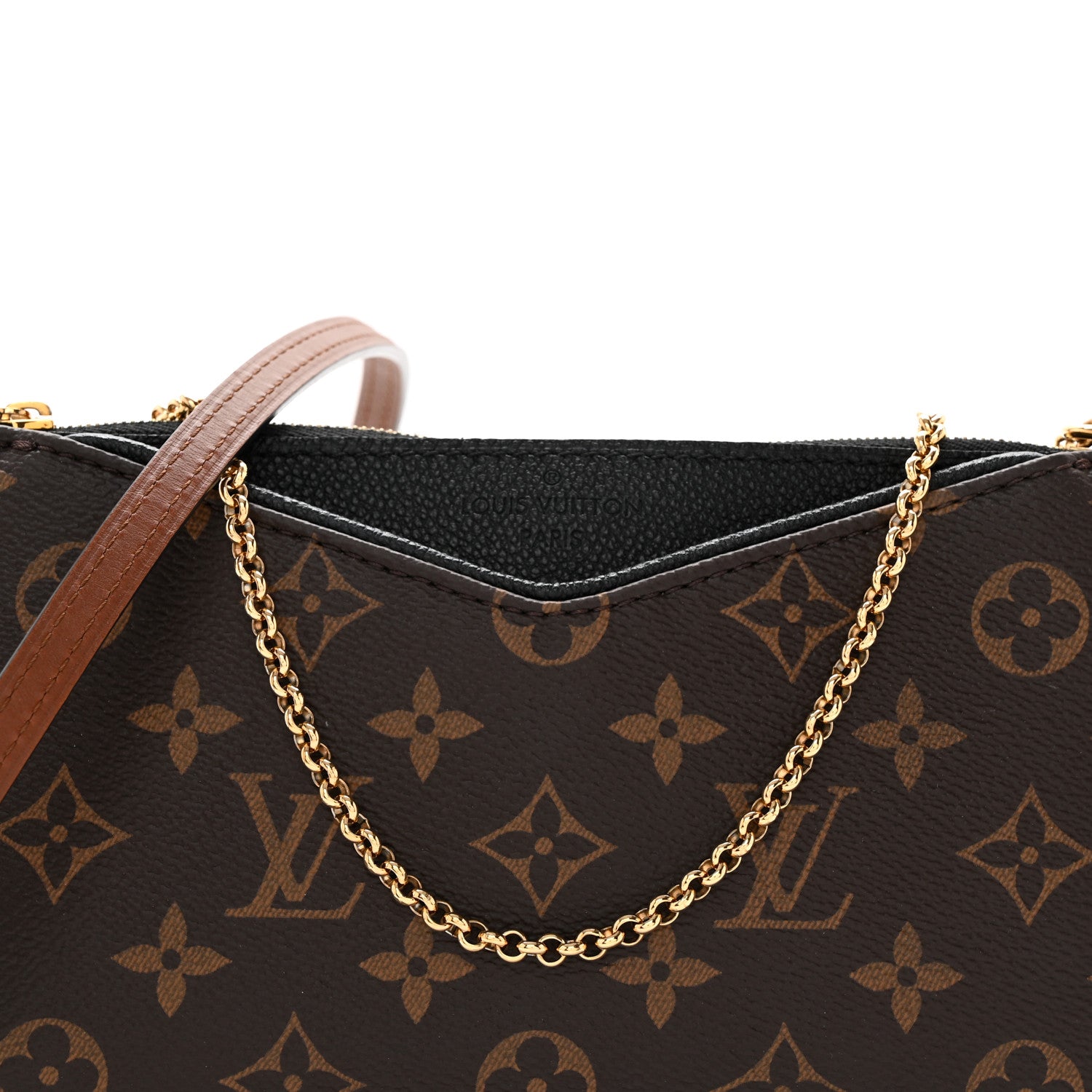Louis Vuitton Monogram Pallas Clutch Black 10 of 13