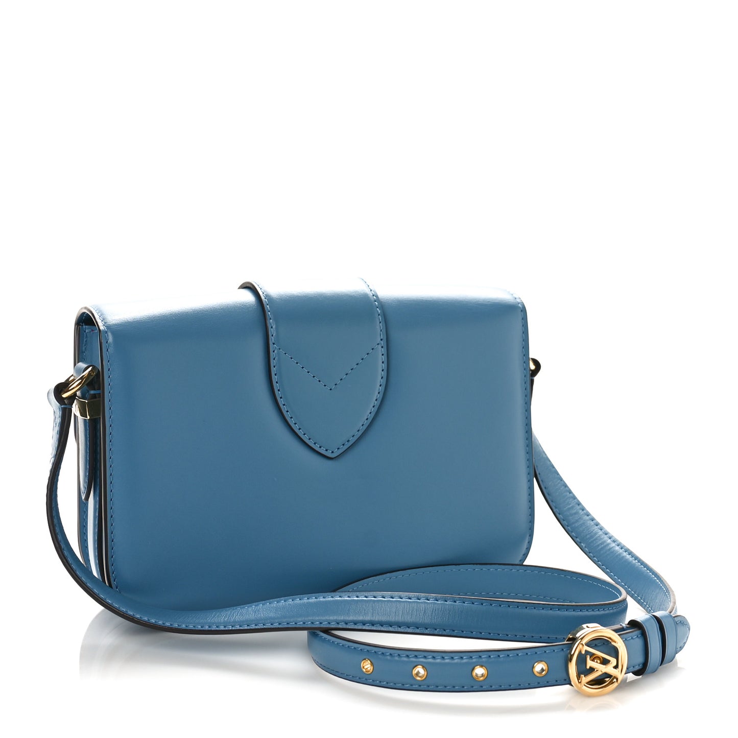 Smooth Calfskin LV Pont 9 Blue Orage