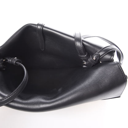 Prada Lux Calfskin Double Flap Crossbody Black Beige 6 of 8