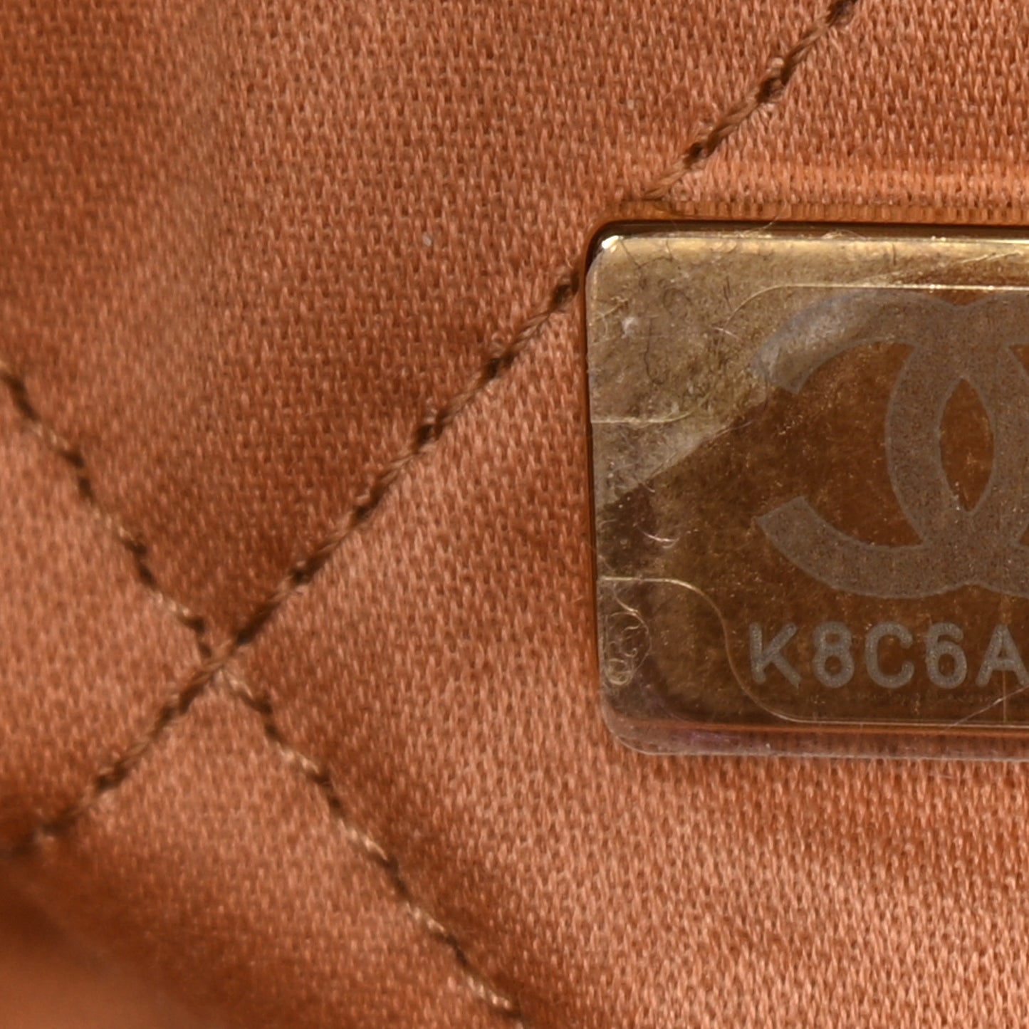 Shiny Calfskin Quilted Small Chanel 22 Camel