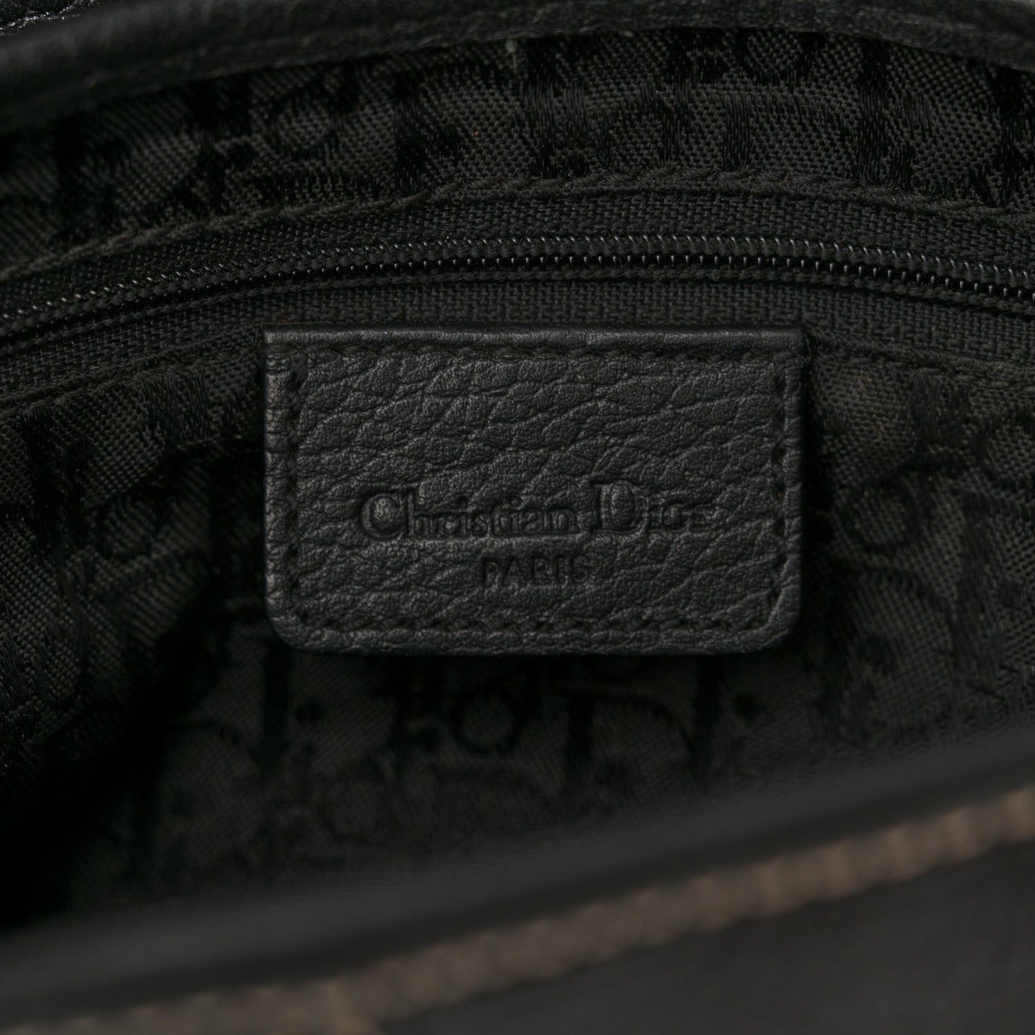 Christian Dior Calfskin Double Saddle Bag Black 7 of 13