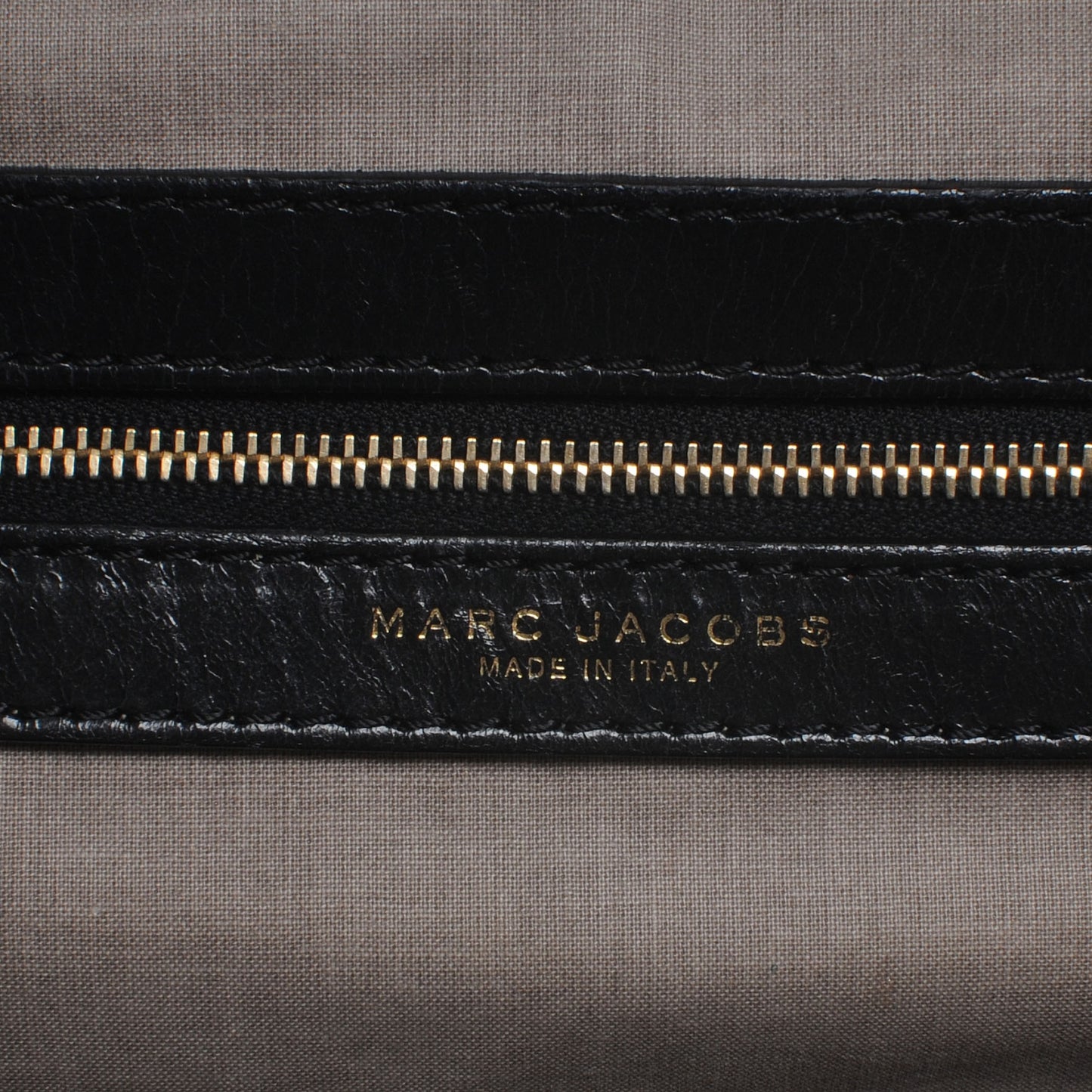 Leather Patchwork Stam Black