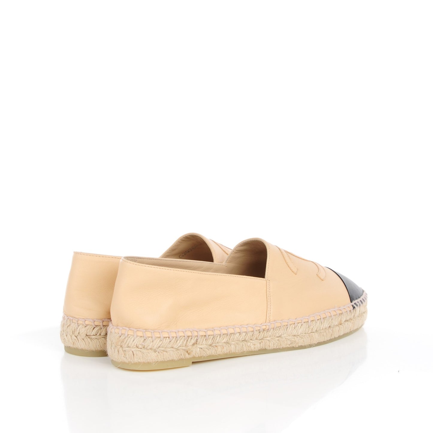 Lambskin CC Espadrilles 39 Beige Black