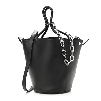 Alexander Wang Calfskin Roxy Large Chain Bucket Black Silver Hardware 3 of 11