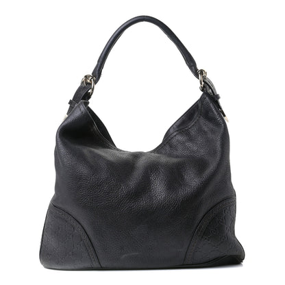Gucci Calfskin Guccissima Trim Large Signoria Dark Brown 1 of 12