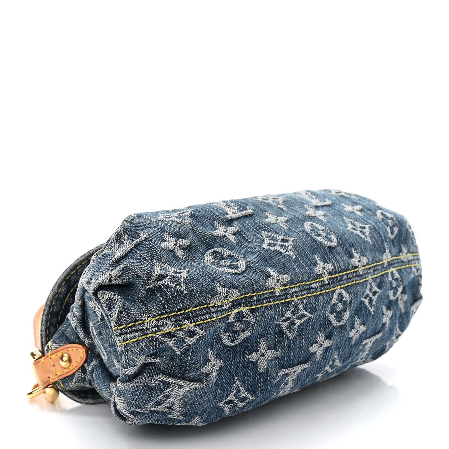 Monogram Denim Mini Pleaty Blue
