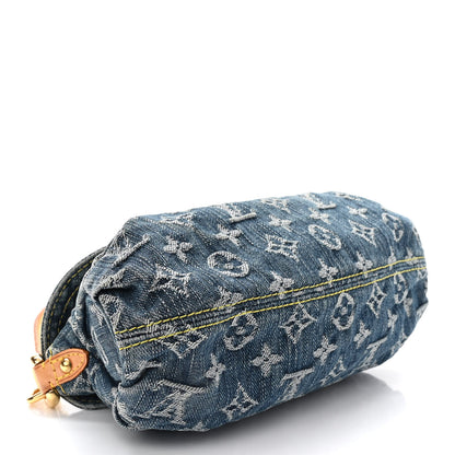 Louis Vuitton Monogram Denim Mini Pleaty Blue 4 of 9